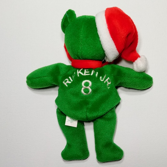 1998 Salvino's Bamm Beano #8 Cal Ripkin Jr Premium Christmas Bear - Picture 2 of 7